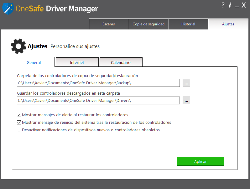 onesafe driver manager recomendaciones