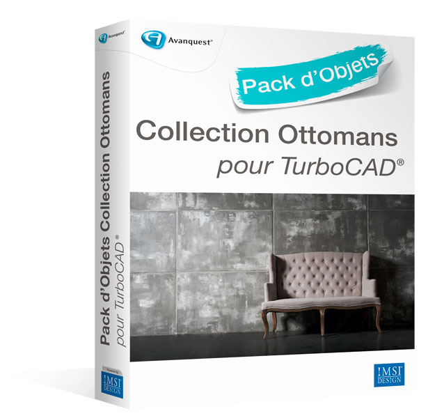 Pack d'objets 3D pour TurboCAD : Ottomans