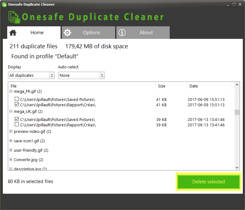 duplicate file cleaner speed mode